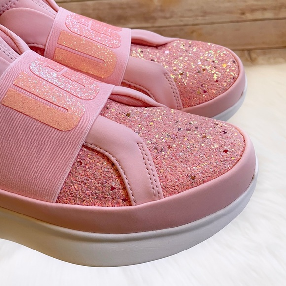 UGG Neutra Chunky Glitter Pink Glitter Sneakers - Picture 6 of 11